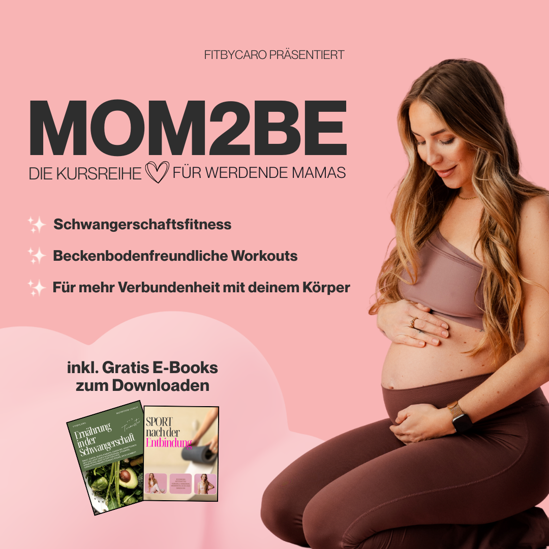 Produktbild mit Caro für den Online-Kurs für Schwangere
